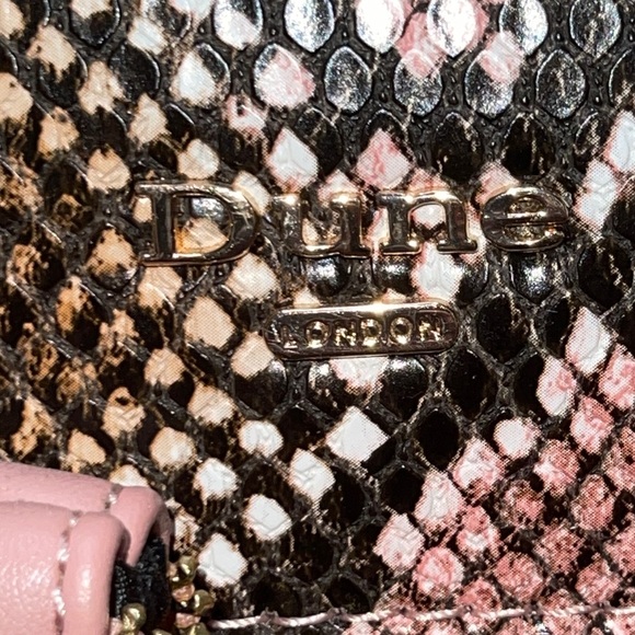 DUNE LONDON Faux SnakeSkin Structured Crossbody Handbag w/Match Coi… - Picture 8 of 13